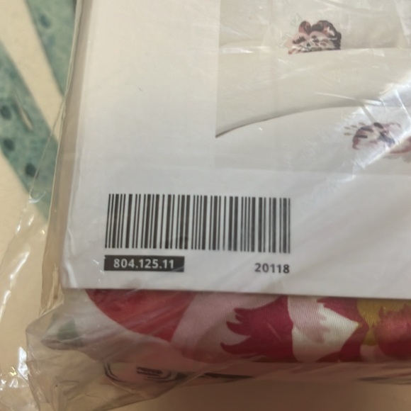 NWT JÄTTELILJA Duvet cover and pillowcase(s), white/floral patterned, Full/Queen - Picture 9 of 9